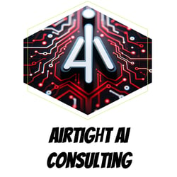 Airtight AI Consulting Logo - White Background and Black Letters